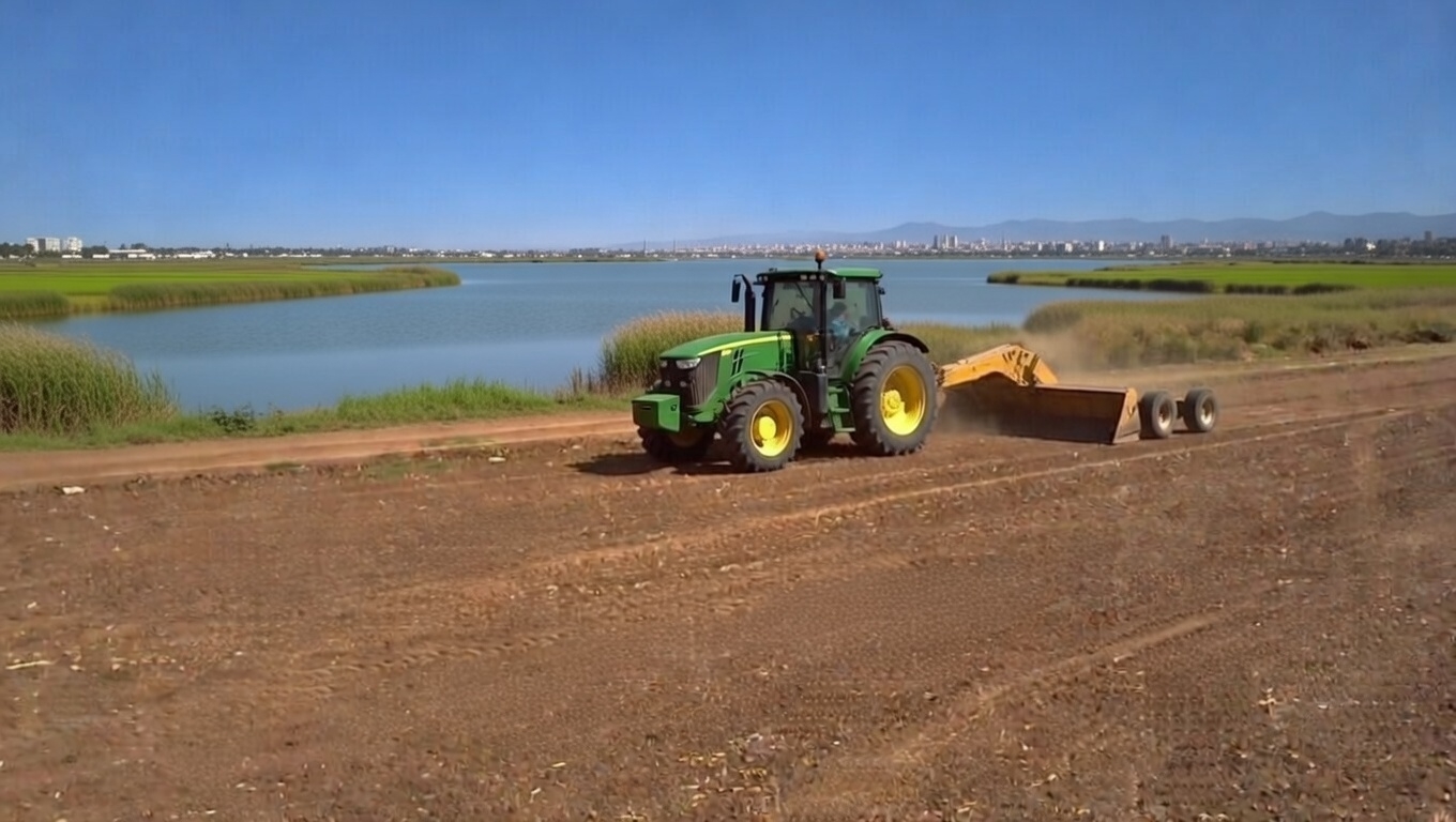 Nivelar y retirada de tierras